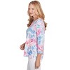 Alfred Dunner Womens Floral Spray Crewneck Top - 4 of 4