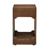 FONTOI End Tables Accent Silm Side Morden Wooden End Table Round Tabletop, Special Design, for Living Room, Brown, 15.8"*15.8"*25.7" - 2 of 4