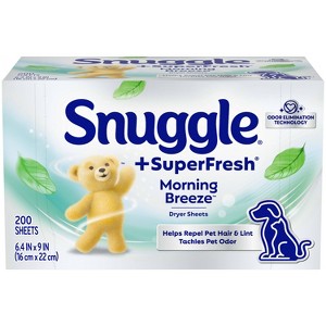 Snuggle Plus SuperFresh Original Fabric Softener Dryer Sheets - 200ct - 1 of 4