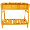 Gulches Raised Garden Bed with Legs,Wooden Elevated Planter Box with 8 Grids Divider & Protective Liner,Standing Garden Planter BedBackyard - 4 of 4