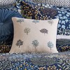 English Forest Navy Embroidered Tree Pillow - Levtex Home - image 2 of 3