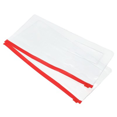Unique Bargains A6 Size PVC Waterproof Home Office Travel Zip Envelope File Bags 40 Pcs