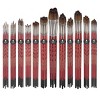 Creative Mark Staccato Artist Paintbrush - Assorted Shapes and Sizes - Bulk Pack of 72 - Synthetic Long Handled Brushes For Acrylic Paints, Handmade - 2 of 4