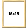 PosterPalooza | Simple Gold Picture Frame - UV Acrylic, Foam Board Backing, Hanging Hardware - 2 of 4