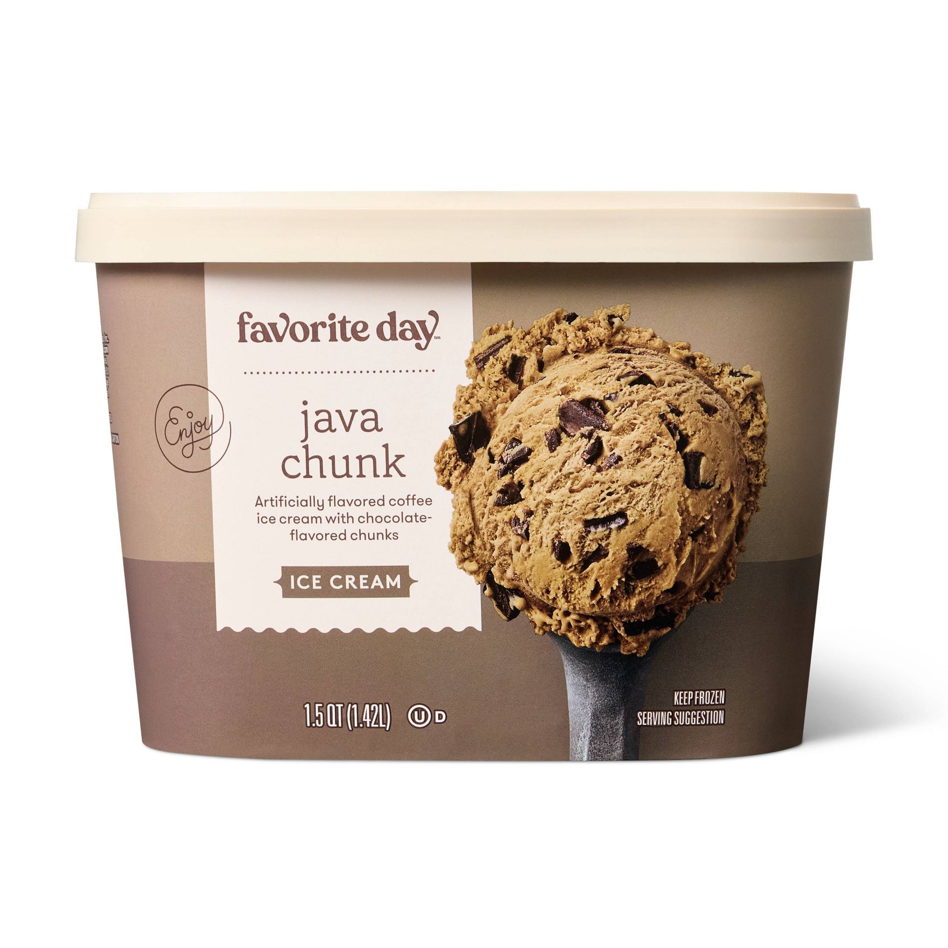 Java Chunk Coffee Ice Cream - 48 fl oz - Favorite Day™