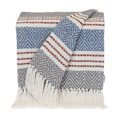 Parkland Collection,Transitional Stripes Rectangle Throw