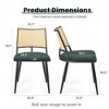 Infurnic Accent Chairs, Modern Upholstered Chairs Set with Sturdy Legs, for Kitchen and Dining Room, 2PCS, Green, 21.3"*19.3"*31.1" - 4 of 4