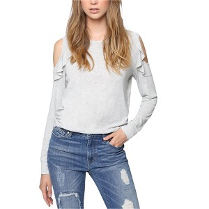 Sanctuary Clothing Womens Cold Shoulder Basic T-Shirt - 1 of 1