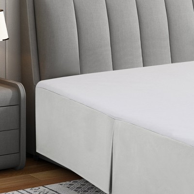 Swift Home | Basics Pleated Microfiber Bed Skirt 14-inch Drop