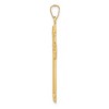 Black Bow Jewelry 14k Yellow, White or Two Tone Gold Passion Cross Pendant, 20 x 39mm - 2 of 4