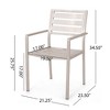 NicBex Set of 2 Outdoor Modern Dining Chair Aluminum with Mesh Seat-Christopher Knight Home - 2 of 4