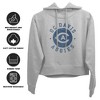 University of California, Davis Classic Retro Stamp Cropped Hoodie Pullover Sweatshirt - 3 of 4