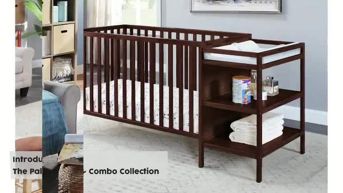 Suite Bebe Palmer 3-in-1 Convertible Island Crib and Changer Combo - Natural, 2 of 9, play video