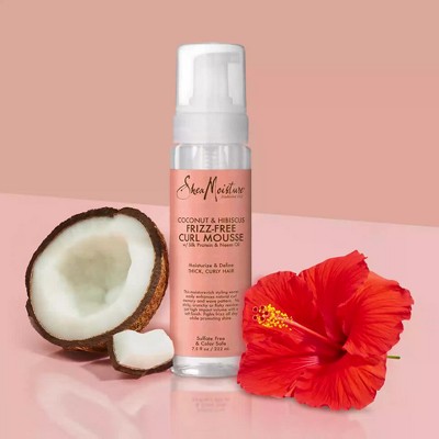 Sheamoisture Coconut And Hibiscus Frizz-free Curl Mousse - 7.5 Fl Oz :  Target
