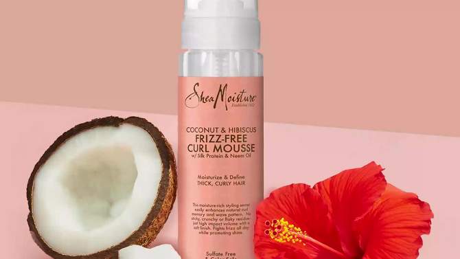 SheaMoisture Coconut and Hibiscus Frizz-Free Curl Mousse - 7.5 fl oz, 2 of 16, play video