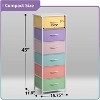 Sorbus Narrow 6 Drawers Nightstand with Steel Frame, Wood Top, Easy Pull Fabric Bins for Home, Bedroom, Office & Dorm - 4 of 4