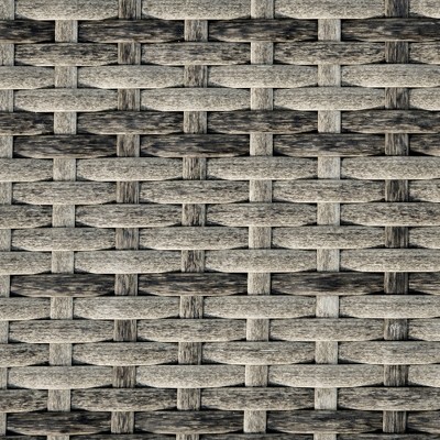 Dark Blue Wicker Outdoor Chaise Lounge with Adjustable Backrest