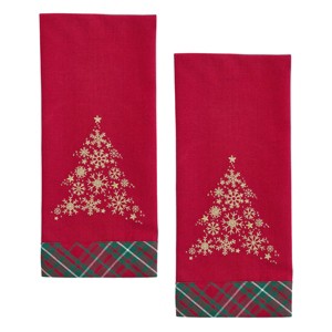 Park Designs Saint Nicholas Tartan Decorative Dishtowel Set Of 2 - 1 of 4