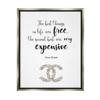 Stupell Industries Second Best Things In Life Quote Fashion Brand Glam Text