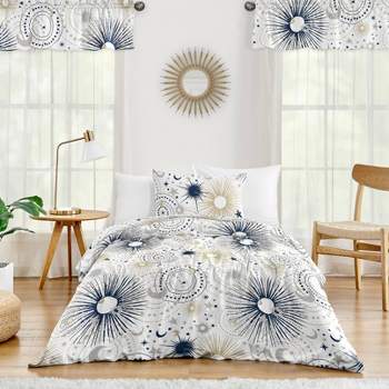 4pc Celestial Twin Kids' Comforter Bedding Set Navy and Blue - Sweet Jojo Designs