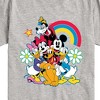 Boys' - Disney - Character Group Rainbow Flower Short Sleeve Graphic T-Shirt - 2 of 4