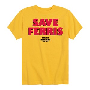 Boys' - Ferris Bueller's Day Off - Save Ferris Short Sleeve Graphic T-Shirt - 1 of 4