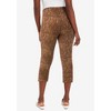 Jessica London Women's Plus Size Everyday Stretch Cotton Capri Legging - 3 of 4