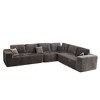 XIZZI Modular Sectional Sofa Couch, L/U-Shape Upholstered Couch, Modern Minimalist Couches for Living Room, Free Combination Deep Seat Corner Couch - 2 of 4