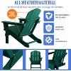 DOMETOUR Folding Adirondack Chair, Relaxing Stackable Arm Rest Ergonomic HDPE All-Weather Adirondack Chair - 4 of 4
