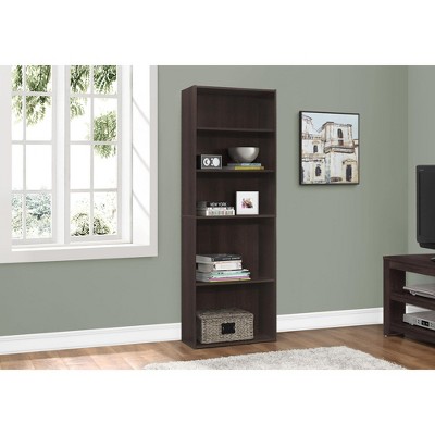 TOAOTBNBO 5-Tier Space-Saving Open Storage Bookcase, Modern Bookshelves with 3 Adjustable Planes Upright Standing Shelf for House
