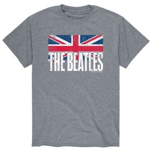 Men's - The Beatles - Vintage Union Jack Flag Short Sleeve Graphic T-Shirt - 1 of 4