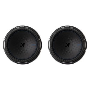 Kicker (2) 51CWQ154 CompQ Q-Class 15" Subwoofer, Dual 4-Ohm - 1 of 4