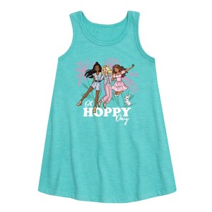 - Barbie - Easter Graphic Sleeveless Aline Dress - 1 of 2