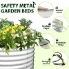 Rbied 6 x 2 x 1.5 ft Galvanized Steel Oval Outdoor Raised Garden Beds Anti-Rust Metal Planter Box for Garden - 4 of 4