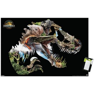 Trends International Jurassic World: Rebirth (2025) - T. Rex Silhouette Unframed Wall Poster Prints - 1 of 4