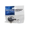 SICURIX Standard Round ID Badge Reel with Swivel Spring Clip, Black, Pack of 6 - 3 of 4