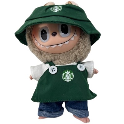 Doll Clothes Superstore Coffee Shop Worker Uniform for 17cm  Dolls