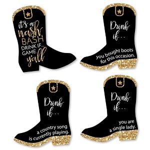 Big Dot of Happiness Drink If Game - Nash Bash - Nashville Bachelorette Party Game - 24 Count - 1 of 4