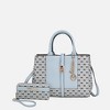 MKF Collection Yuliana Circular M emblem Print Satchel Bag with Wallet by Mia K - 2 of 4