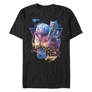 Men's Star Wars: The Clone Wars Retro Ahsoka & Rex T-Shirt - 1 of 4