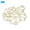 Unique Bargains Alloy Necklace Resin Casting Cat Shaped Pendant Frames 1.7" 20 Pcs - 3 of 4