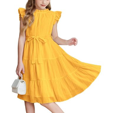 girls formal dresses size 8 Arshiner Tween Summer Boho Wedding Casual Party DressLavender 10-12-Yellow-12 : Target Umgee Dresses