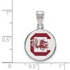 Black Bow Jewelry Sterling Silver South Carolina Gamecocks NCAA Medium Pendant - 2 of 3