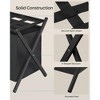 SONGMICS Set of 2 Luggage Rack with 2 Removable Laundry Bag 2 Pack Folding Suitcase Stands for Guest Room Bedroom Hotel - 2 of 4