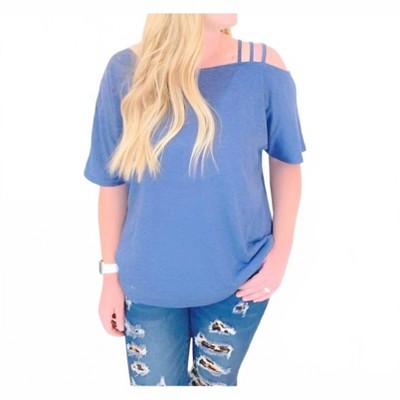 Women's One Shoulder Strappy Top - Shirley Stone
