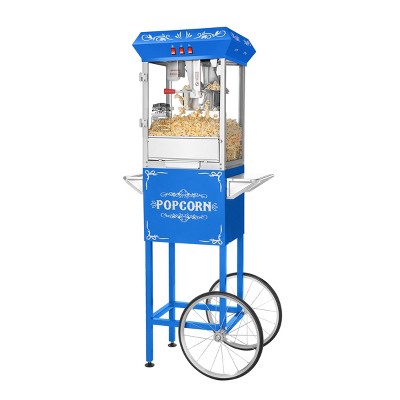 Great Northern Popcorn 8 oz. Foundation Popcorn Machine with Cart - Blue