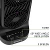 Holmes 13" Duo Breeze Dual Blade Clean Oscillating Desk Fan 3 Speeds Black Blades 8 Hour Timer Black - 3 of 4