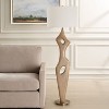 Uttermost Almyra Solid Wood Floor Lamp – 66-Inch Tall Lamp with Tapered Base and Linen Shade, Rustic Modern Design - 3 of 4