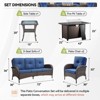Gymojoy Sofa Patio Chair with Propane Fire Pit Table - 2 of 4