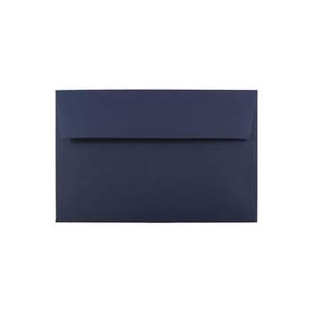 Jam Paper A10 Invitation Envelopes, 6 x 9.5, Navy Blue, 25/Pack (LEBA867)